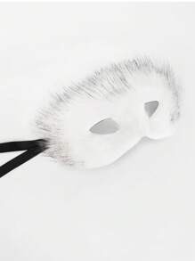 Plush Semi-Cover Seductive Fox Masquerade Mask