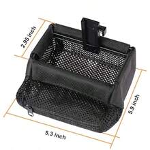 Brass Shell Catcher, Universal Shell Catcher Net With Picatinny Rail Mount, Heat-Resistant Mesh Fabric, Suitable For Rifle Shooting Range Brass Shell Collection - Black - View 2