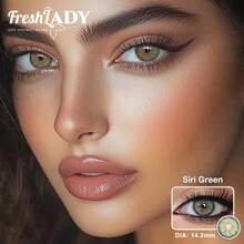 FRESH LADY 1 Pair Freshlady Aesthetic Eye Look Back To School Pupilentes Collection Colored Contact Lenses For Gift 14.2mm Beauty Look For Weddings & Valentine's Day 1 Year Disposable - 0 - View 13