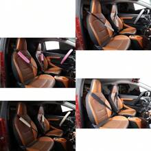 Universal Elastic Stretch Car Steering Wheel Cover + 2 Car Seat Belt Cover Pads Combo Set ,Fit Most Cars,Truck SUV,Soft And Stretchy