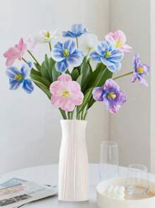 2pcs Creative Unbreakable PE Flower Vase, Indoor Decorative Container For Fresh/Dried Flowers, Suitable For Potted Plants, Flower Arrangement, Wedding/Party/Office Desk Decor