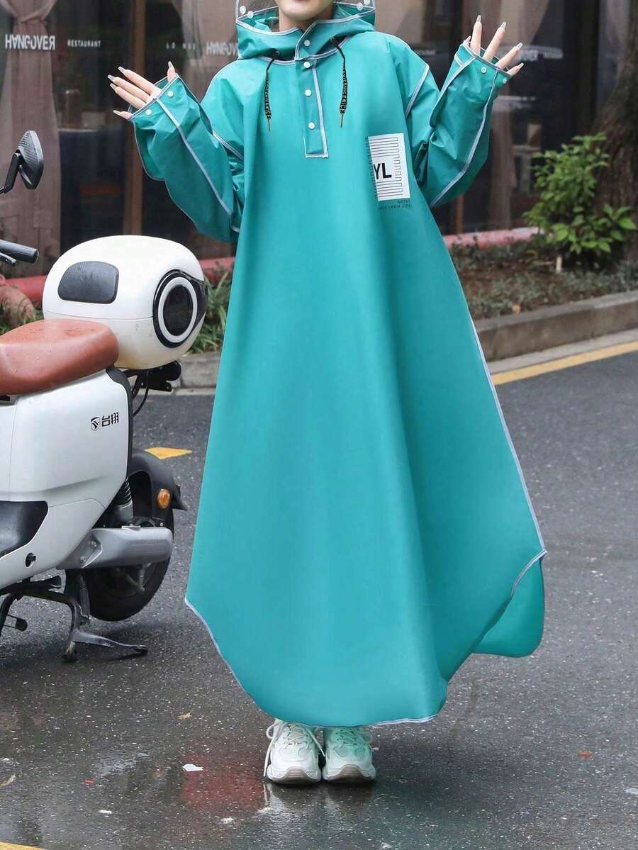 超长连帽雨披，适用于摩托车、电动自行车、电动车，男女通用防暴雨防水全身雨衣，夏季降温，沙滩，旅行保暖，闺蜜节，宠物，嘉年华，春夏精选，伴娘礼物，房间，卧室装饰，沙滩，旅行，男士，女士，度假，可爱小物，母亲节礼物，卧室装饰，花园，厨房装饰，夏季，沙滩，旅行必备，房间装饰，软萌，毕业季