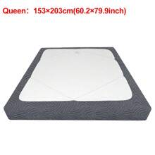 1 pieza Funda de colchón con diseño jacquard de unicolor, cobertor elástico para proteger tu ropa de cama y agregar estilo al hogar, adecuado para todas las estaciones