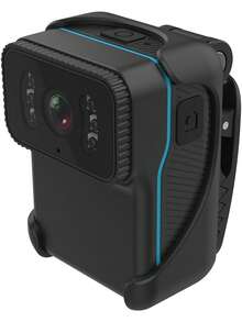 1 件装黑色高清 1080P 广角运动摄像机（带电池）、红外夜视、户外录制便携式紧凑型高清摄像机、高清电池供电摄像机、会议视频录像机 - 黑色 - 查看 3