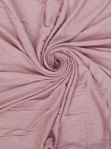 1 pieza Pañuelo de cabeza de jersey para mujer, bufanda de punto de unicolor, velo de jersey, pañuelo de cabeza de oración musulmana Abaya, apto para todas las estaciones