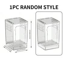 1pc Acrylic Lizard/Gecko/Snake/Tree Frog Reptile Terrarium Habitat Tank, Sold Separately Without Other Decorations - Multicolor - View 11