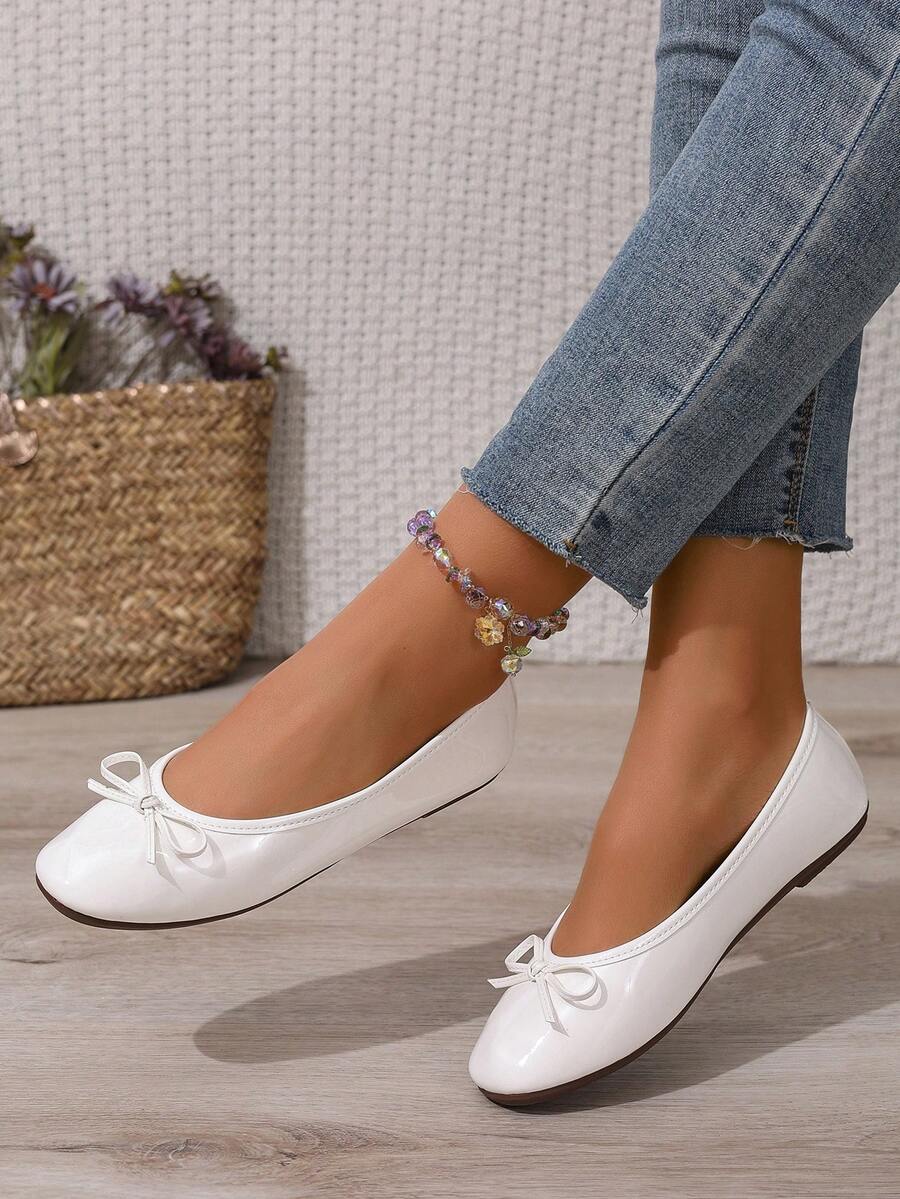 2026 Zapatos cómodos y versátiles con lazo, suela suave y diseño elegante