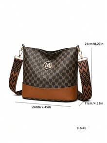 Women Soft Leather Middle-Aged Crossbody Bag, Spring Autumn New Style Shoulder Bag - Brown - View 4