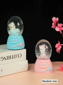 1pc ABS Mini Crystal Ball Lamp, Resin Tabletop Decor, Creative Gift, Room Decoration, No Battery Included
