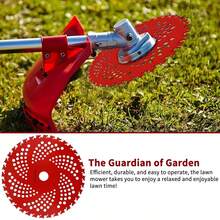 9"X 36 Teeth Carbide Tipped Blade Kit For Brush Cutter Trimmer W-Eed Eater 2 Pack, Fit For Brush Cutter, Trimmer, W-Eed Eater - 紅色 - 查看 3