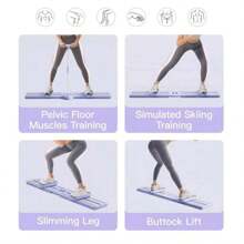 ZM Health Ski-Trainingsmaschine, simuliertes Ski-Trainingsgerät, Bein- und Hüfttrainer, Fitnessgerät für Ausdauer, für Zuhause, Gym, Pilates, Yoga