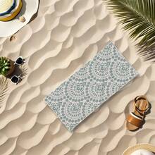 1 件超大沙滩巾，超大，轻便，超强吸水，沙滩毯，超细纤维沙滩巾，夏季必备，防风，防晒，海滩，派对，干燥旅行，露营，沙滩配件，节日礼物沙滩必需品 - 墨綠色 - 查看 17