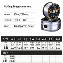 1 Roll 220M Soft Carbon Fishing Line, Suitable For Sea Rods & Lures, Nylon Main Line & Carbon Leader Line - Multicolor - View 16