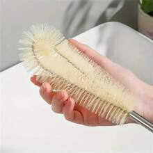 Multifunctional Long Handle Bottle Brush Set Of 1, No Blind Spot Glass Cup & Jar Cleaning Brush, Versatile Kitchen Cleaning Tool, Manual Operation For Living Room, Outdoor & Kitchen Use