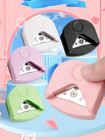 1 件圆角器 R4 打角器便携式裁纸刀，适用于卡片照片裁剪 DIY 手工剪贴簿工具、返校、学校用品