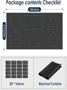 Janelas, Cortinas Blackout para Claraboias, Cortinas Blackout UV, Cortinas Blackout Temporárias, Instalação Simples, Podem Ser Cortadas de Acordo com o Seu Próprio Tamanho, Cortinas Blackout 100% Novas, Painéis Blackout Totalmente Persianas, Pano Blackout Portátil, Adequado para Quarto, Blackout para Janela de Carro