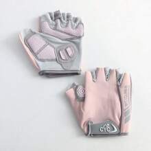 1 paio di guanti da ciclismo unisex a mezza dita, guanti da bicicletta per sport all'aperto con silicone liquido, antiscivolo, imbottitura, prevenzione di attrito, palestra, sport, esercizi in casa, guanti da palestra per donne, guanti da boxe, guanti da palestra, guanti da palestra, guanti da palestra per uomo