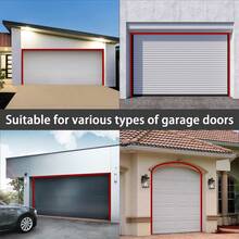 Gaahing Garage Door Top And Sides Seal Strip, Universal Weather Stripping, Self-Adhesive Weatherproof Moldings With 40 Sets Of Screws - 白色 - 查看 4