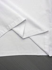 Tween Kid Activity Cool Kid Blue Polar Bear Loves Activities Playing Basketball Printed Graphic Round Neck Short-Sleeves Casual 100% Cotton T-Shirt - Boy Girl Summer Clothes White Color