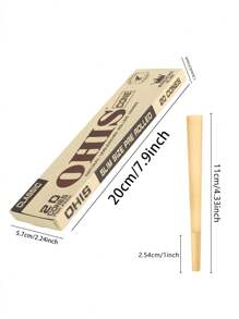 Brown Box Set Of Pre-Rolled Cones + Funnels And Storage Tubes, Ultra-Thin Slow-Burning Pointed-End Rolling Papers, Portable Cone-Shaped Rolling Papers, Romantic Gifts, Party Gifts, Gifts For Friends, Outdoor Supplies, Pre-Rolled Filter-Tipped Paper Accessories, Easy To Carry.