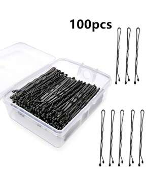 100PCS 2Inches Hair Pins Kit Hair Clips Secure Hold Bobby Pins Hair Clips For Women Girls And Hairdressing Salon With Clear Storage Box(Black),Back To School,Travel Holiday Essentials,Hair Accessories For Women,Hair Curlers,Curly Hair Brush,Rollers,Curly Hair Products,Curler,Rollers For Hair,Hair Curl,Curly Hair Tools,Hair Roller