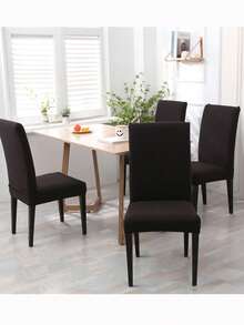 1pc Chair Covers For Dining Room High Stretch Chair Slipcover Removable NonSlip For Home Party Hotel Wedding - Multicolor - View 6