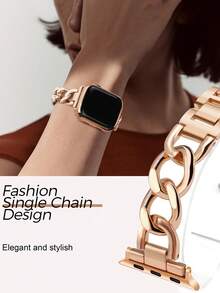 Cinturini per donna eleganti e femminili compatibili con Apple Watch da 38mm, 40mm, 41mm, 42mm, 44mm, 45mm, 46mm, 49mm, cinturino in metallo regolabile, bracciale a catena elegante per Apple Watch Serie 10/9/8/7/6/5/4/3/2/1/SE/Ultra