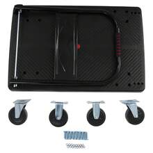 YUNRUX Food Service Carts & Trolleys - Black - View 7