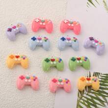 6/12 peças Mini pingentes de controle de jogo de resina fofos de desenho animado, adequados para colares, brincos, chaveiros, artesanato, fabricação de joias