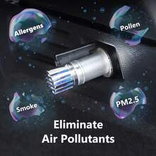 1pc Mini Car Air Purifier, 12V Plug-In Negative Ion Freshener, Removes Smoke, PM2.5, Quiet Operation, Maintenance-Free, Suitable For RVs And Cars, Perfect Gift - Multicolor - View 4