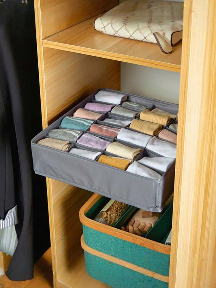 Set 3 Organizer Per Biancheria Intima - Divisori Per Cassetti, Contenitori Per Reggiseni E Calzini