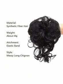 1pc Elegant And Loose Bun Scrunchie Hair Accessory, Suitable For Daily Wear, Outdoor Outfits And DIY Hairstyle, Fits Thick Wavy Hair Fall Winter Headbands For Women Hair Band Hair Accessories For Women For Vacation Outfits Woman Elegant Scarf Women Bandanas Soft Headwrap