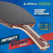 JOOLA Infinity Balance – Ping Pong Paddle de Rendimiento avanzado – Lista para competición – Raqueta de Tenis de Mesa para Entrenamiento de Alto Nivel – diseñada para optimizar el Giro y el Control - azul - Ver 2