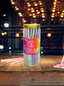 Multi-Color Canned Pre-Rolled Cone Ultra-Thin Slow Burning Roll Paper With Tip Portable Tapered Roll Paper Lovers Gift Party Gift For Friends Gift Outdoor Items, Pre-Rolled Filter Paper Accessories Easy To Carry