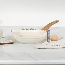 1 pezzo Set di pentole e padelle antiaderenti, set di pentole da cucina in granito bianco adatto per induzione, perfetto per campeggio, adatto al forno per cottura di frutti di mare