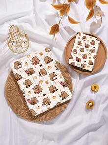 Capybara 印花保护壳适用于 iPad Air 4/5 10.9 英寸、iPad 7/8/9 10.2 英寸、iPad 第 10 代，适用于 Kindle Paperwhite 第 12 代 2024、Kindle（第 11 代）2022 年发布，适用于三星 Galaxy Tab S6 Lite 10.4 英寸，保护壳具有自动睡眠/唤醒功能