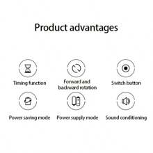 SOKANY Multi-Function Round Timer, Positive Countdown Timer. Battery-Powered (3 No. 7 Batteries), LED Large Screen Design, Timing Function, Adjustable 3-Speed Mute Mode, Front And Back Rotation, With Magnetic Attraction, Easy To Place In Multiple Places, One Machine For Multiple Purposes, Small And Convenient. Suitable For Different Scenarios – Cooking, Baking, Classroom, Learning And Sports.
