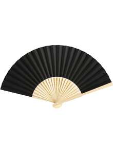 1 件手持纸扇纸折扇，多色折扇，纯色扇子，舞蹈道具，空白设计扇子