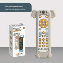 1 Pc Baby Remote Control Toys Are Suitable For Babies Over 6 Months Old, With Music, TV Remote Control Toys, And Children's Remote Control Toys. Children's Realistic Game Remote Control, Realistic Lighting And Sound - In English, French, And Spanish, Suitable For Baby Play - Does Not Contain Bisphenol A (Four Styles For You To Choose From)