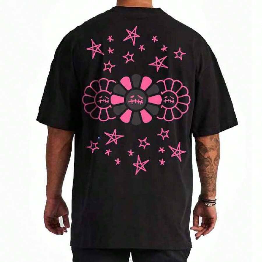 Playera Oversize Soulfreak 100% ALG. Diseño PinkFloyd - Negro - Ver 1