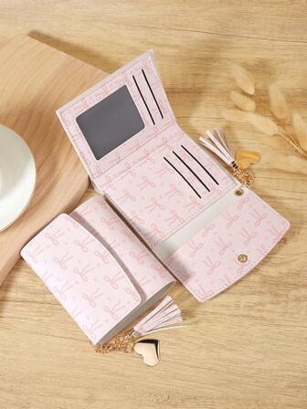 Rosa rosett Kärleksmönster Vik över Liten plånbok Ficka Plånbok Liten handväska Bifold Slim Damplånbok Lätt bärbar Kreditkortsnyckelfodral Kort plånbok Söt Modernt Mode För Födelsedagspresent Juljubileum Kvinnor Flickor Dam,Företag,För jubileum,Till jul,På alla hjärtans dag,För Födelsedagspresent,För present,För älskare För Kvinnor,För Flickor Tillbaka För Kvinnor,För Kvinnor Tillbaka Till Kvinnor,För Damer Skola