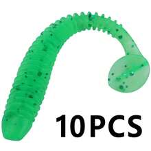 SOUGAYILANG 10/30/50pcs Artificial Soft Lure,5cm/1g Lifelike Worm Lure,Simulated Fish Tail Motion,Silicone Fishing Lures,For Freshwater And Saltwater,Bass Fishing Gear Tackle - Multicolor - View 27