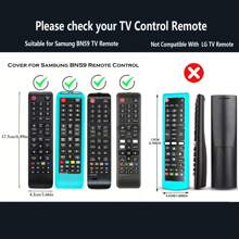 1 pièce Étui de protection pour télécommande de télévision intelligente, s'adapte aux modèles BN59-01199F, BN59-01301A, BN59-01315A, Housse de remplacement universelle en silicone antidérapante avec cordon, qui brille dans le noir, avec plusieurs couleurs