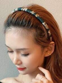 1 Peça Tiara de Cetim, Clipe de Cabelo Envolvido à Mão Adequado para Viagens, Festas, Uso Diário, Lavagem de Rosto, Máscara Facial