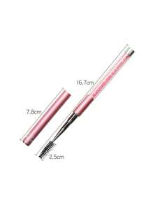 1 pièce/2 pièces/3 pièces Brosse à cils décorée de strass de haute qualité avec capuchon, recourbe-cils portable et outil de toilettage des sourcils