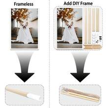 1 Canvas Customized Photo With DIY Photo Frame Or Frameless Poster, Valentine's Day Gift, Customized Photos For Loved Ones, Family, Friends, And Pets, Dogs, Cats, Large-Sized Home Decoration Suitable For Placing In Living Rooms, Bedrooms, Offices, Tea Rooms, Restaurants, Schools, Bathrooms, Customized Hanging Paintings, Personalized Wall Decoration Paintings,Home & Living,Christmas Home Atmosphere,Souvenirs,Reusable,Adorable,High-Quality - Style 1 - View 7