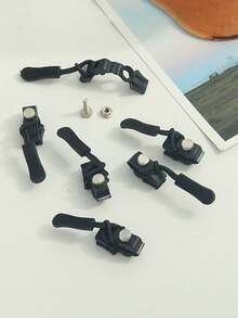 10pcs Universal Metal Zipper Repair Kit, Replacement Zipper Pulls For Luggage, Bags, Jackets, No Tools Needed, Detachable Zipper Heads