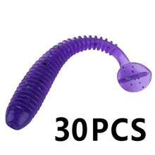 SOUGAYILANG 10/30/50pcs Artificial Soft Lure,5cm/1g Lifelike Worm Lure,Simulated Fish Tail Motion,Silicone Fishing Lures,For Freshwater And Saltwater,Bass Fishing Gear Tackle - Multicolor - View 23