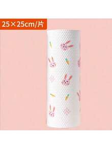 1 Rolls Of 50/100 Washable Rags, Kitchen Disposable Slouchy Rags, Kitchen Paper Non-Stick Oil, Wet And Dry Dual-Use Enlarged Thickened Rags - Multicolor - View 6