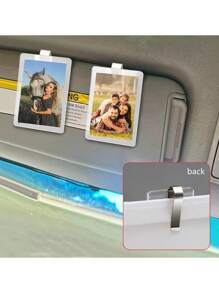 1 pezzo di molletta parasole per foto in acrilico, molletta parasole magnetica, decorazione auto, regalo di coppia, regalo di San Valentino, portafoto